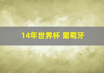 14年世界杯 葡萄牙